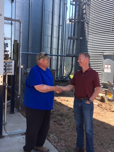 John and Bob Kloth shaking hands